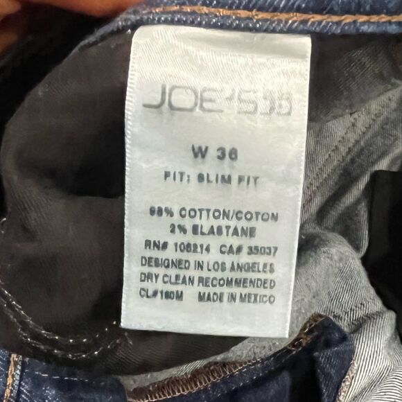Joes Mens 32W Skinny Jeans Slim Fit Denim Button Fly Medium Wash Blue - Picture 4 of 10